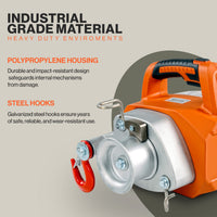 Pre-Owned SuperHandy Electric Capstan Winch - 48V 2Ah Li-Ion Battery, Up to 2000lbs Pulling Force
