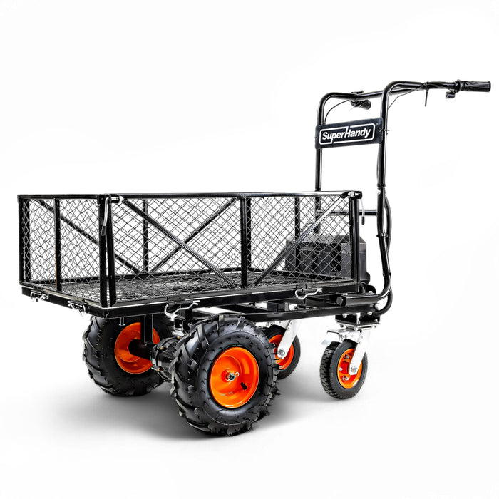 SuperHandy 48V AGM Electric Utility Cart Heavy-Duty 660 lbs Load, Modular Cargo Bed