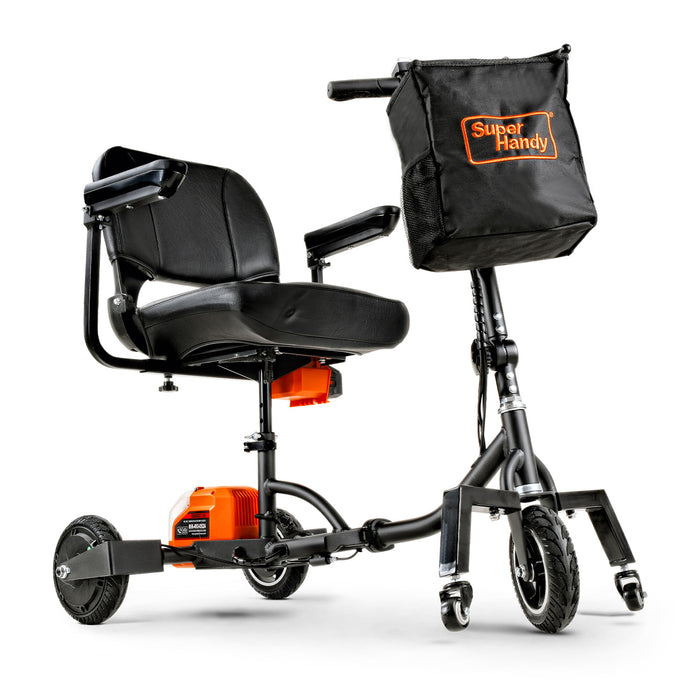 SuperHandy Passport Plus Mobility Scooter - 48V 2Ah Battery System, Foldable Aluminum Frame, 11 Mile Range