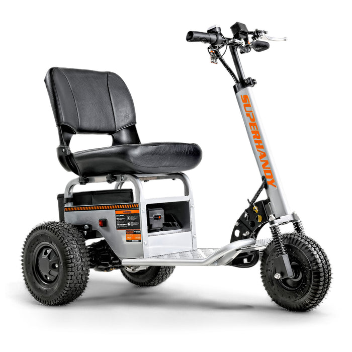 SuperHandy Tow Tractor - 2600 lbs Towing Tugger, 48V 4Ah Li-Ion Battery, supports riders up to 350Lbs