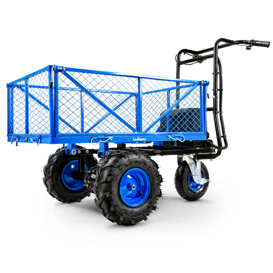 Landworks Electric Garden Cart & Wagon - 48V 4Ah Li-Ion Battery, 500Lb Max Load