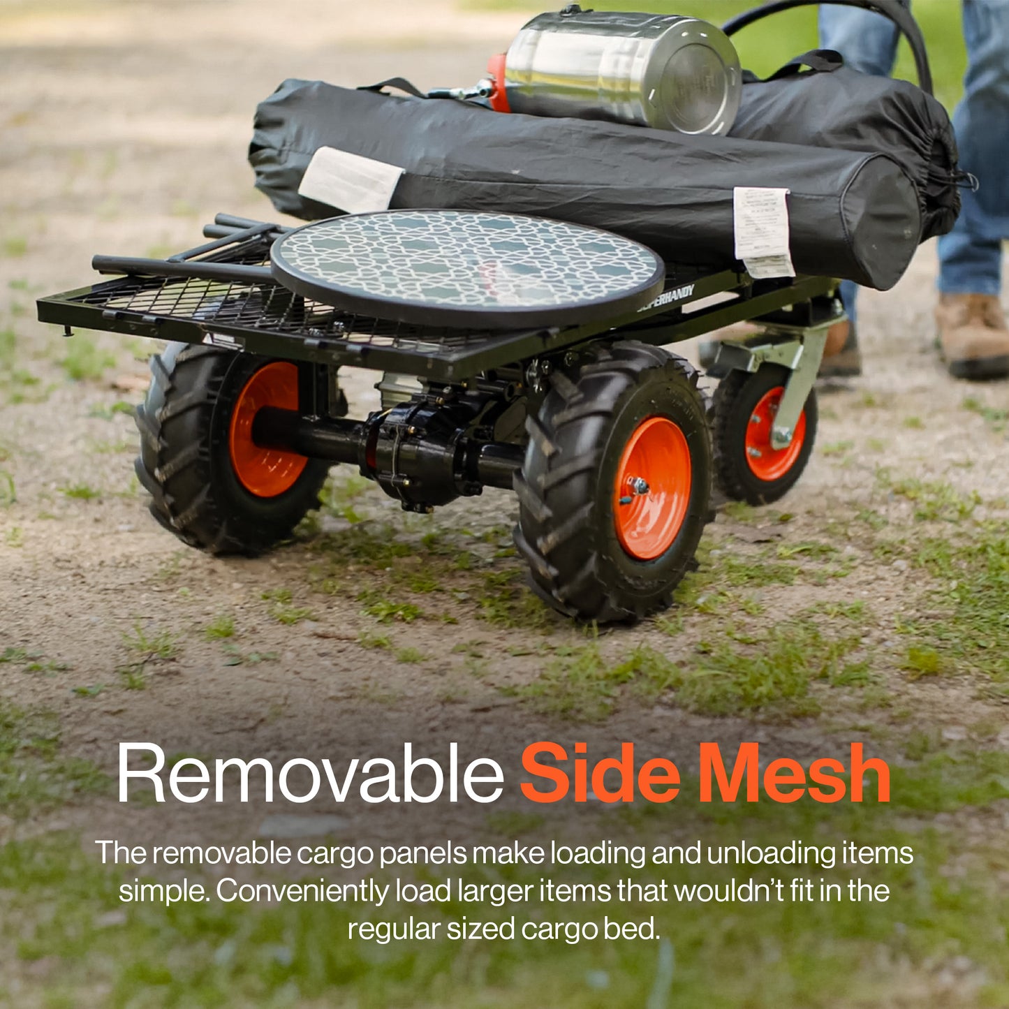 Pre-Owned SuperHandy 48V AGM Electric Utility Cart Heavy-Duty 660 lbs Load, Modular Cargo Bed