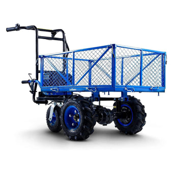 compare product Pre-Owned Landworks Electric Garden Cart & Wagon - 48V 2Ah Li-Ion Battery, 500Lb Max Load