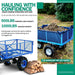 Landworks 48V 2Ah Self-Propelled Electric Utility Wagon - Effortlessly Haul up to 500lbs Utility Wagon