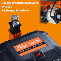 SuperHandy Electric Trailer Dolly - 2800 lbs. Towing Capacity, Self-Propelled, 24V 7Ah AGM Battery System Trailer Dolly