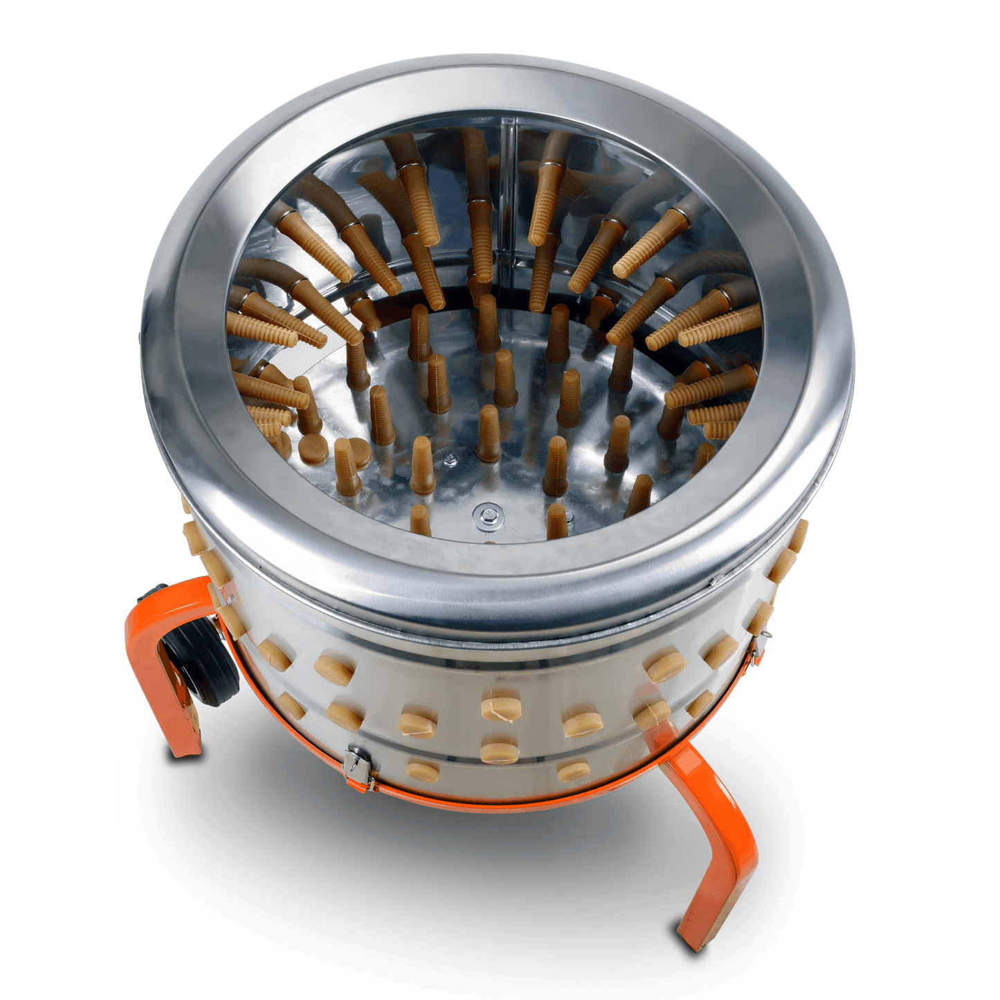 SuperHandy Heavy Duty Electric Chicken Plucker - Defeathering Poultry Processor 120V Corded (Orange) Chicken Plucker