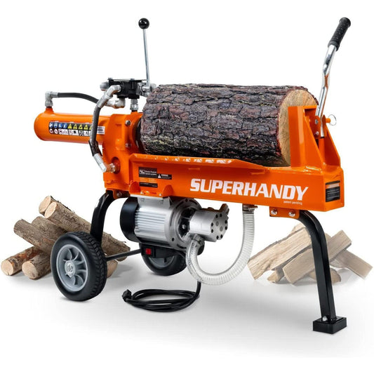 SuperHandy Portable Electric Log Splitter - 120V Corded, 14-Ton Hydraulic System, Max 14" Log Diameter Log Splitter