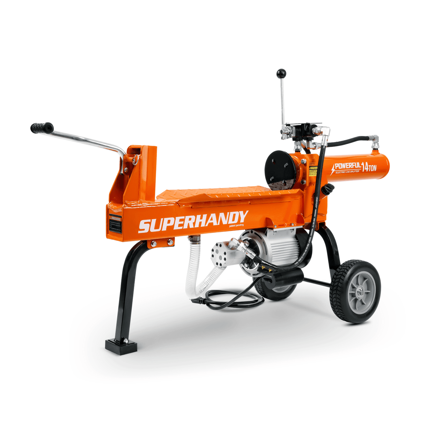 SuperHandy Portable Electric Log Splitter - 120V Corded, 14-Ton Hydraulic System, Max 14" Log Diameter Log Splitter