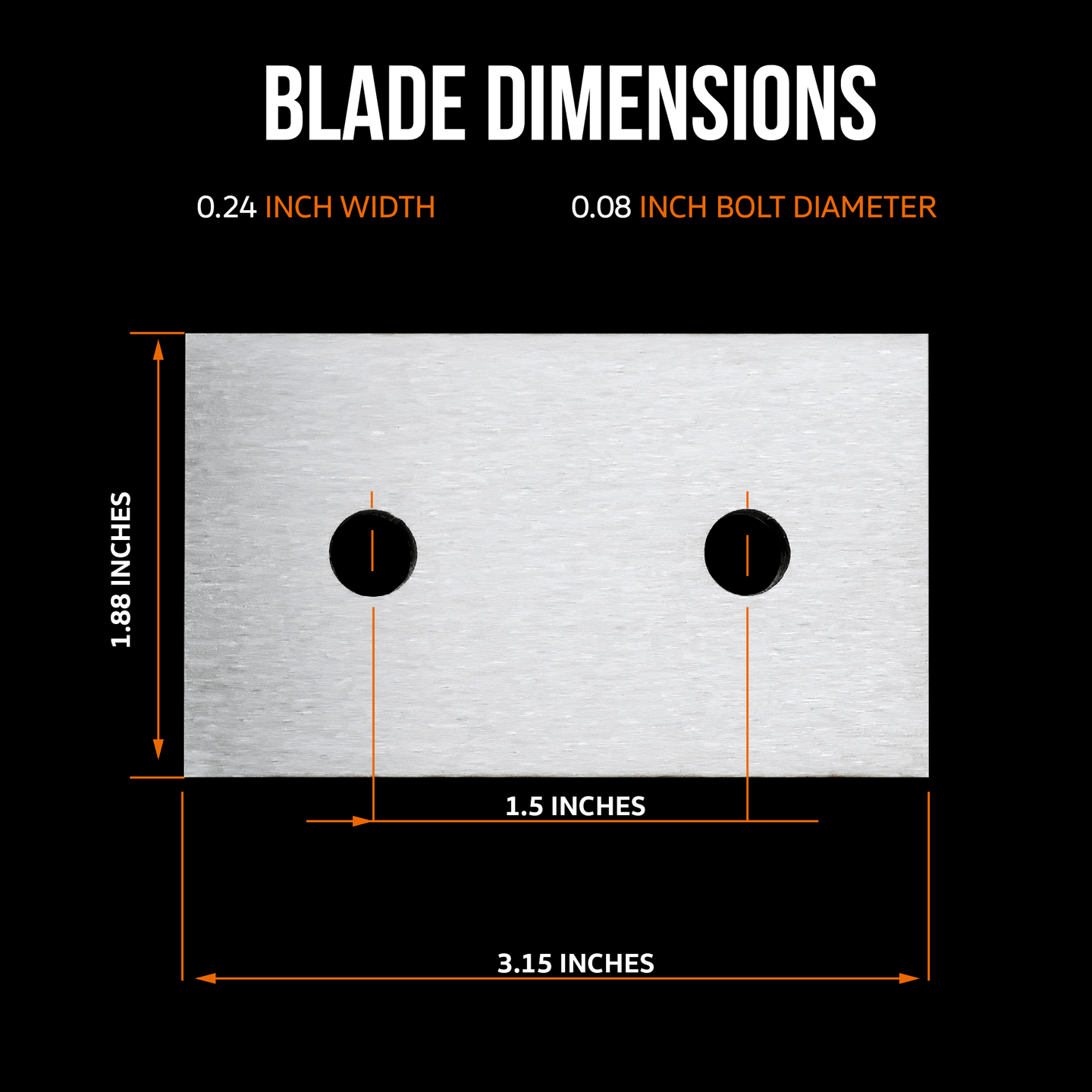 SuperHandy Replacement Blades - for Compact Wood Chipper Models (GUO067 & GUO074) Fits Landworks Compact Wood Chipper (Blades Only) Replacement Blades