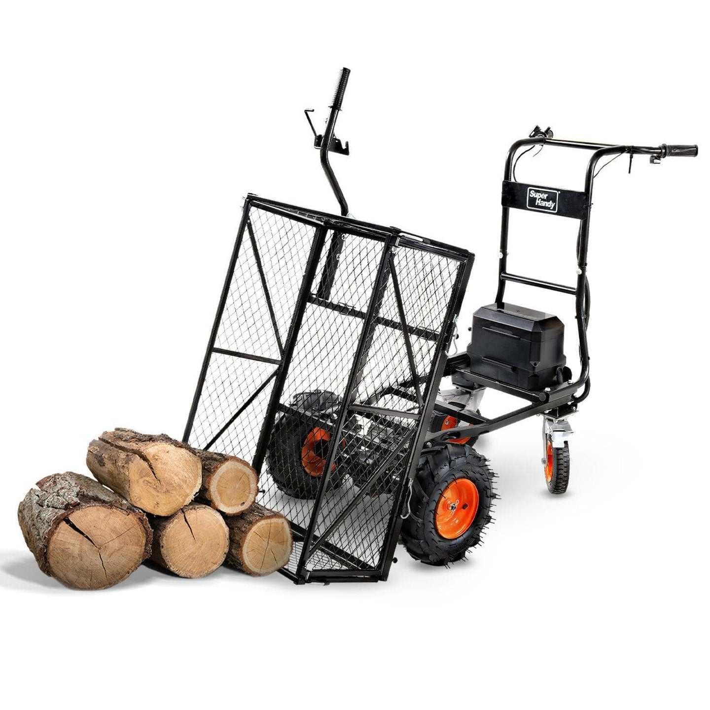 SuperHandy Self-Propelled Electric Utility Wagon - 48V 2Ah Battery System, 500LB Hauling Capacity (Upgraded Design) Utility Wagon