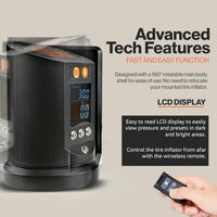 Pre-Owned SuperHandy Automatic Tire Inflator with App Control - Digital Gauge, 25FT Hose for Cars, Trucks, ATVs - Air Compressor Required