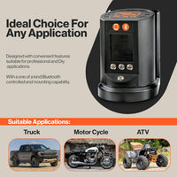 Pre-Owned SuperHandy Automatic Tire Inflator with App Control - Digital Gauge, 25FT Hose for Cars, Trucks, ATVs - Air Compressor Required
