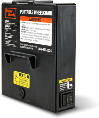 compare product SuperHandy Extended-Life Wheelchair Battery - 24V 6Ah Lithium, Lightweight & Ultra-Portable
