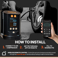 Pre-Owned SuperHandy Automatic Tire Inflator with App Control - Digital Gauge, 25FT Hose for Cars, Trucks, ATVs - Air Compressor Required