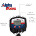 AlphaWorks Digital Oil Gun - 10GPM, 1/2" NPT Inlet, Flexible Nozzle & Locking Trigger Oil Gun