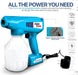 AlphaWorks Electric Handheld ULV Electrostatic Sprayer - 12V 34Oz, For Cleaning, Garden, Hydroponics, Multipurpose (Blue) Fogger