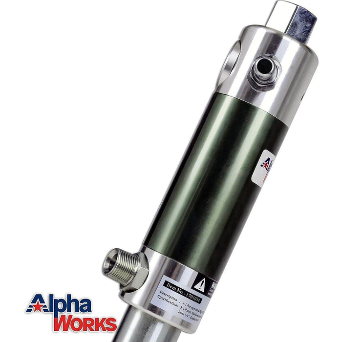 AlphaWorks Oil Transfer Drum Pump - 3:1, 7.4GPM, 1/4" Air Inlet, 1/4" Female NPT, 3/4" Male Oil Outlet Oil Pump
