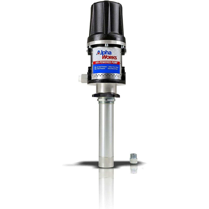 AlphaWorks Oil Transfer Drum Pump - 5:1, 10GPM, 1/4 Air Inlet, 1