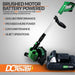 ApolloSmart 2-in-1 Lawn Edger & Weed Wacker - 20V 2Ah Battery System, Removable Battery, Telescopic String Trimmer