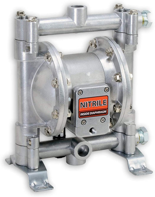 Fuelworks Double Diaphragm Transfer Pump 1/2" inch Nitrile/NBR/Buna-N 12gpm / 45lpm Heavy Duty Aluminium Air Operated Pneumatic for Diesel, Grease, Kerosene and Oil Home Improvement