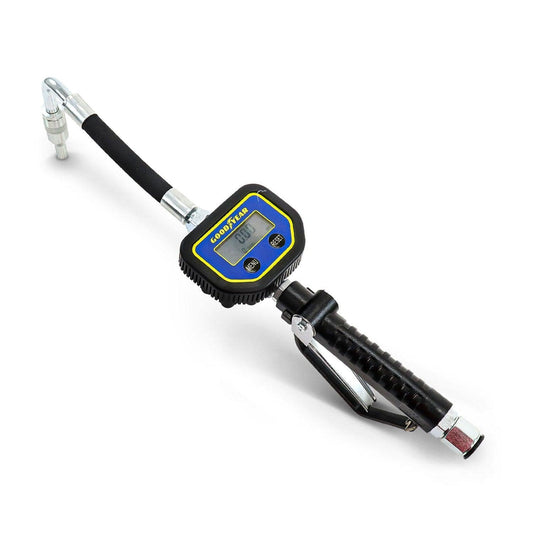Goodyear Digital Oil Gun - 10GPM, 1/2" NPT Inlet, Flexible Nozzle & Locking Trigger Oil Gun
