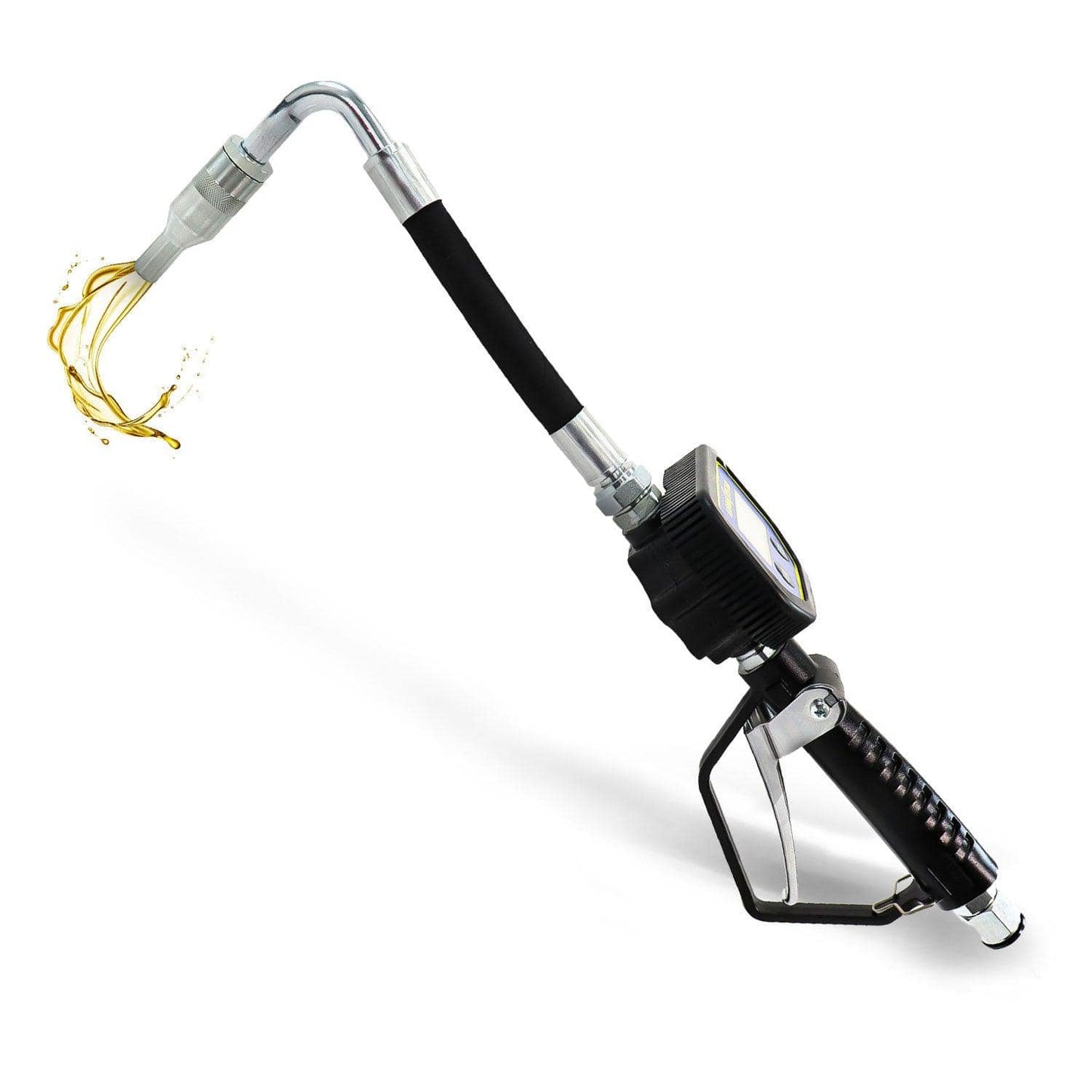 Goodyear Digital Oil Gun - 10GPM, 1/2" NPT Inlet, Flexible Nozzle & Locking Trigger Oil Gun