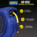 Goodyear Mountable Retractable Air Hose Reel - 3/8" x  65' Ft, 3' Ft Lead-In Hose, 1/4" NPT Connections Air Hose Reel