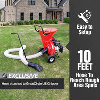 GreatCircleUSA Universal Vacuum Kit - For Our LCE01 Wood Chipper, Taz Wood Chippers, & Earthquake Wood Chippers Vacuum Kit