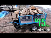 Landworks Electric Garden Cart & Wagon - 48V 4Ah Li-Ion Battery, 500Lb Max Load