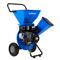 Landworks 3-in-1 Wood Chipper, Shredder, & Mulcher - 7HP 212CC Gas Engine 3" Max Branch Diameter (Blue) Wood Chipper