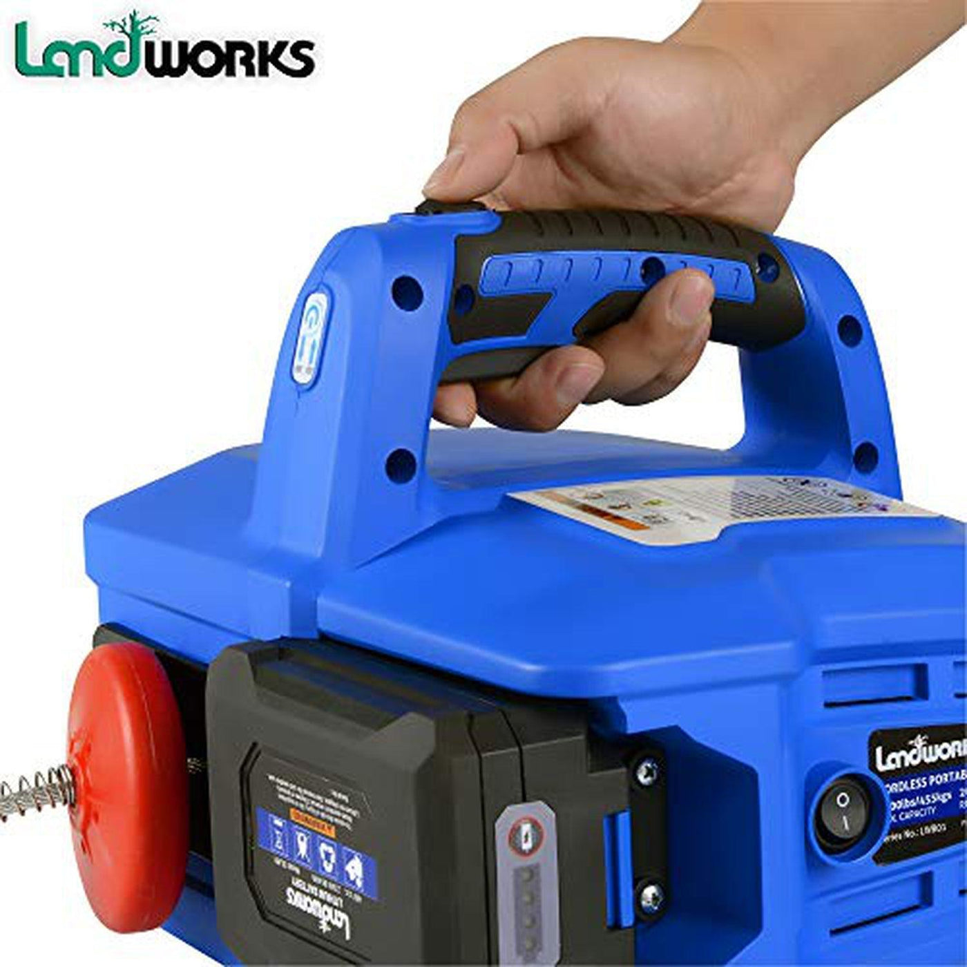 Landworks Electric Portable Towing Winch 48V 2Ah Battery System, 1/2