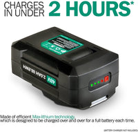 Landworks Rechargeable Lithium-Ion 48V 2Ah Battery - For Utility Wagon, Wheelbarrow, & Augers 48V Battery