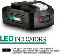 Landworks Rechargeable Lithium-Ion 48V 2Ah Battery - For Utility Wagon, Wheelbarrow, & Augers 48V Battery