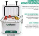 Landworks Rotomolded Ice Cooler (Upgraded)  - 5 Gal, Built-In Bottle Openers, 3-5 Day Ice Retention Cooler