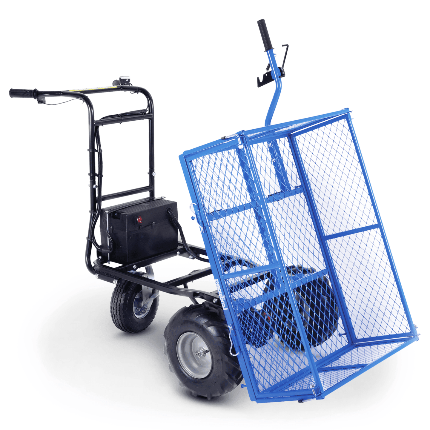 Landworks Self-Propelled Electric Utility Wagon - 48V 7Ah AGM, 500LB Hauling Capacity Utility Wagon