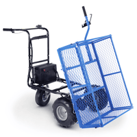 Landworks Self-Propelled Electric Utility Wagon - 48V 7Ah AGM, 500LB Hauling Capacity Utility Wagon