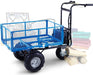 Landworks Self-Propelled Electric Utility Wagon - 48V 7Ah AGM, 500LB Hauling Capacity Utility Wagon