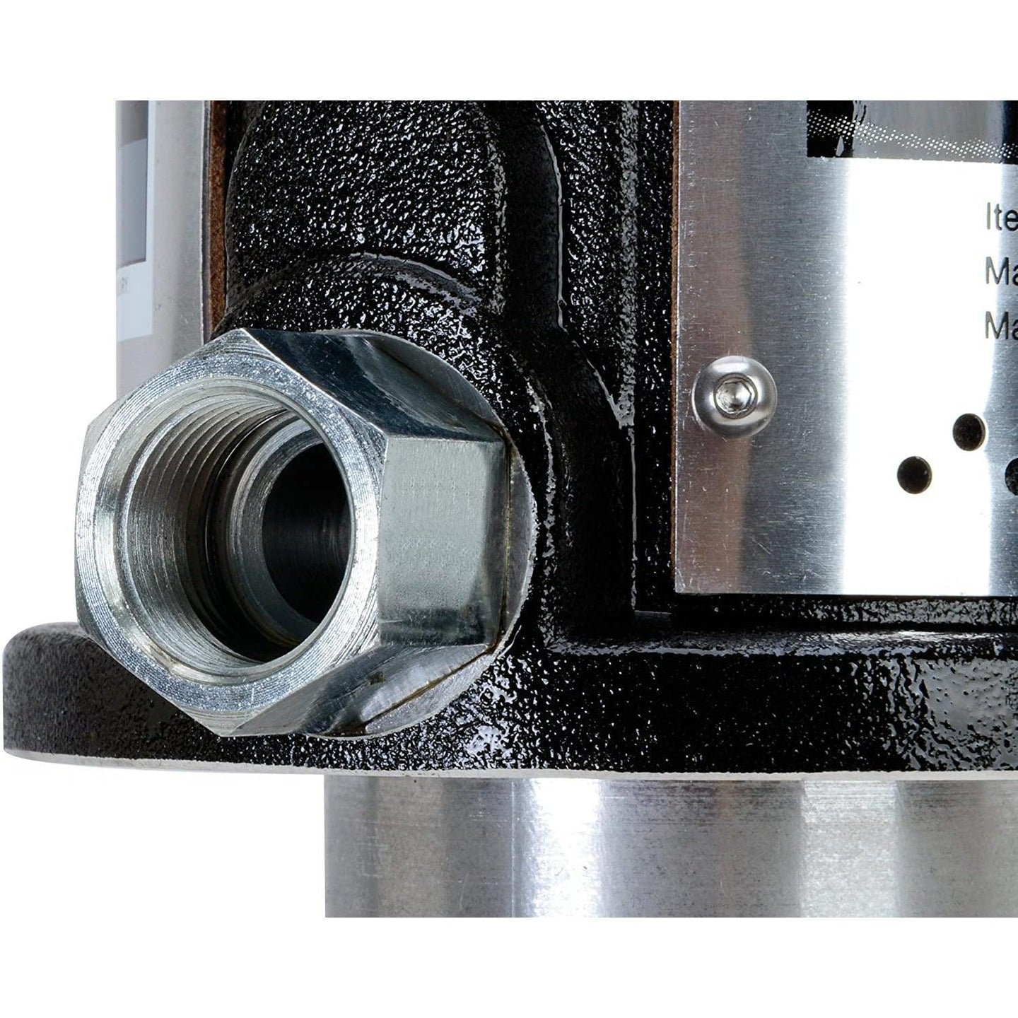 Lubeworks Air-Powered Oil Transfer Drum Pump - 5:1, 10.6GPM, 1/4" NPT Air Inlet, 3/4" NPT Male Oil Outlet Oil Pump