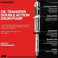 Lubeworks Oil Transfer Drum Pump Double Action 5:1 Fast Flow Rate 6.6GPM / 25LPM for SAE240 Oil/Fluids Oil Pump