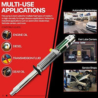 Lubeworks Oil Transfer Drum Pump Double Action 5:1 Fast Flow Rate 6.6GPM / 25LPM for SAE240 Oil/Fluids Oil Pump