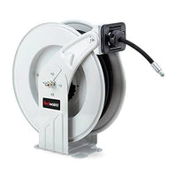 REELWORKS Grease-Hose-Reel Retractable 1/4" Inch x 50' Ft Long Premium Commercial Steel Grease Hose Reel