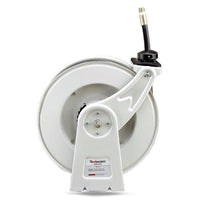ReelWorks Industrial Retractable Oil Hose Reel - 1/2" x  50'FT, 1/2" MNPT Connections, Single Arm Oil Hose Reel