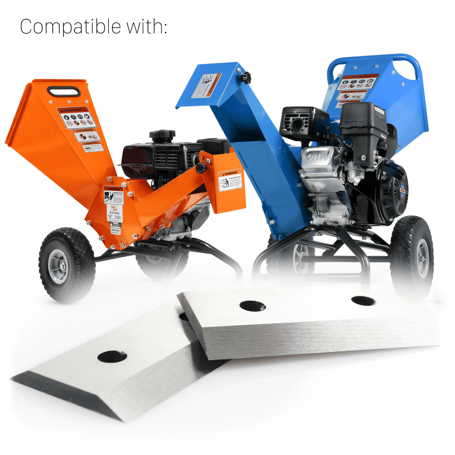 Replacement Blades for Rotor Assembly Design Chipper Replacement Blades
