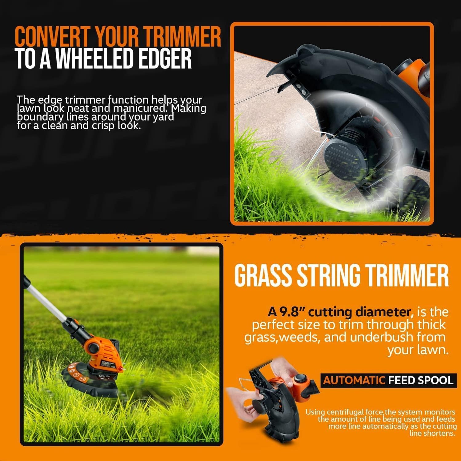 SuperHandy 3in1 Electric Garden Tool System 20V 2Ah Battery System