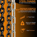 SuperHandy Chain Operated Hoist - 1 Ton Capacity, Aluminum Alloy Chain Hoist