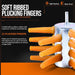 SuperHandy Chicken Plucker Drill Attachment - 3/8" Shank, 21 Fingers, Fits Standard Drill/Impacts Chicken Plucker
