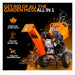 SuperHandy Compact Wood Chipper - 7HP Gas Engine, Adjustable Exit Chute, 3" Max Branch Diameter (Orange) Wood Chipper