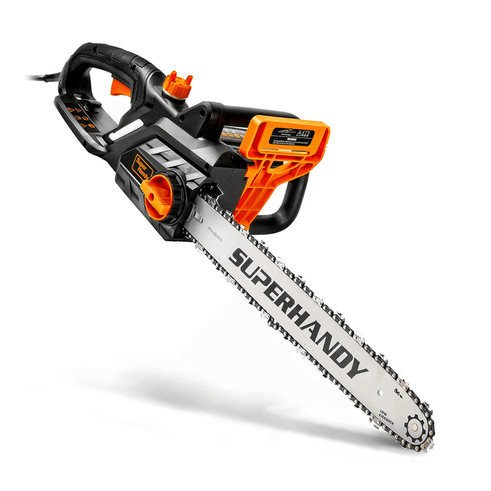 SuperHandy Electric Chainsaw - 18" Bar, 120V Corded, Built-in Lubrication System Chainsaw