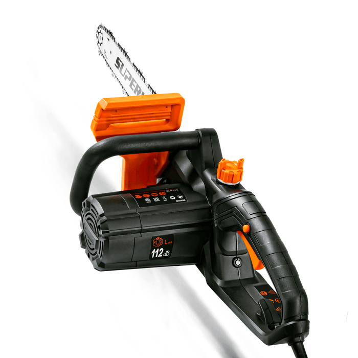 SuperHandy Mini Electric Chainsaw - 8 Bar 20V 2Ah Li-ion Cordless Battery System (Orange)