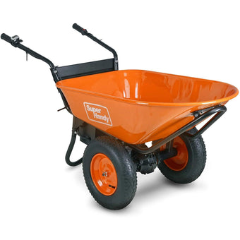 compare product Pre-Owned SuperHandy Electric Wheelbarrow - 48V 2Ah Li-Ion Battery, 330lb Load Capacity, 4 Cu. Ft Tub